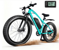 Electric Mountain Bike for Adults, 1500W Peak 72Miles + 28 MPH, 26"x4" All-Terrain Fat Tire E Bike with Removable Battery, 7 Speed Front Suspension, Dual Brake, LCD & Horn(TUV & UL2849)