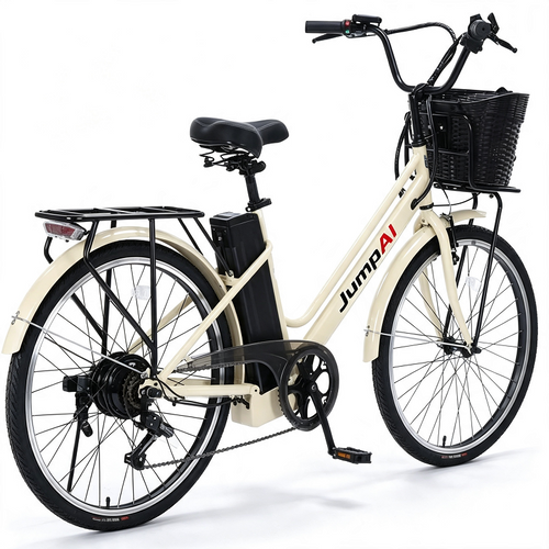 JumpAI®CityRide 26” Premium Electric Bike – UL 2849 Certified Urban Commuter E-Bike with 36V Lithium Battery & 250W Motor