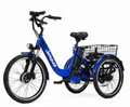 JumpAI®350W Electric Adult Tricycle - 24" E-Trike, UL 2849 Certified Safety, 7-Speed, Aluminum Frame, 35km/h