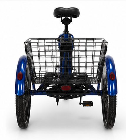 JumpAI®350W Electric Adult Tricycle - 24" E-Trike, UL 2849 Certified Safety, 7-Speed, Aluminum Frame, 35km/h